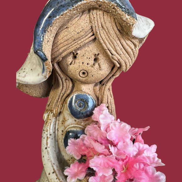 SET OF 2 VINTAGE EARTHENWARE FIGURINES - ABSOLUTELY LOVELY! - Picture 16 of 16